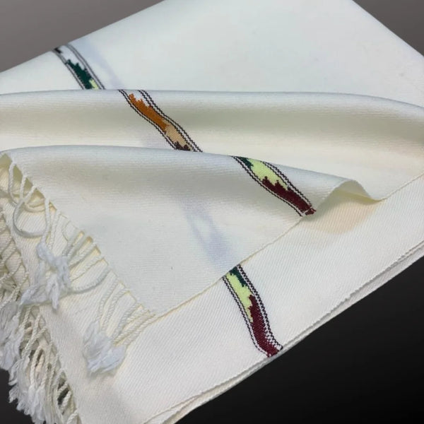 PREMIUM WHITE SHAWAL BY RASAM O RIWAJ